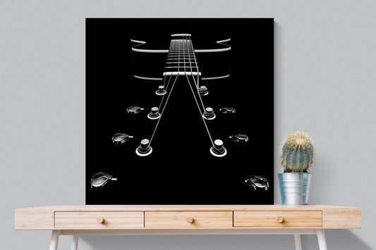 Guitar-Wall_Art-100 x 100cm-Mounted Canvas-Wood-Pixalot
